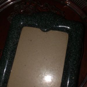 Green marble shell picture frame